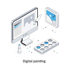 UX Design Isometric stock illustration. EPS File stock illustration
