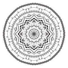 realistic mandala decorative pattern design background