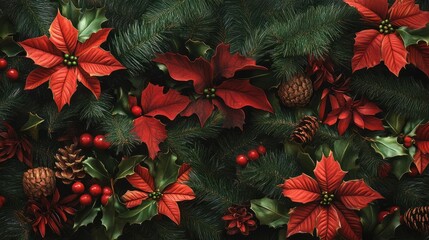 Wall Mural - christmas border