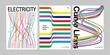 © KKK - Template poster colorful lines set concept metro trip dynamic curve wavy line cover print flyer page color gradient graphic design collection abstract geometry stylish trendy modern urban style