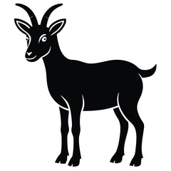 Sticker - Minimalist Goat Line Art Drawing.