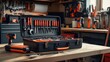 © kimly - a neatly organized toolbox filled with various hand tools on a workbench.