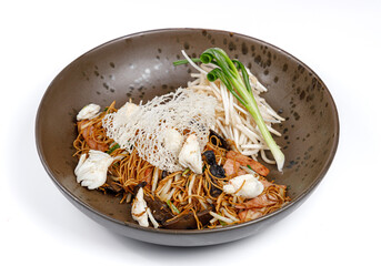 Stir Fried Hongkong Noodles with Crab Meat