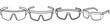 © gunzexx png and bg - line art vector illustration collection of safety glasses . isolate on a white background. SVG and PNG