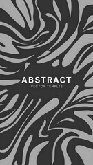 Wall Mural - Grey Abstract Background Design Template in Editable Vector Format