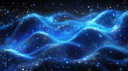 abstract background illustration of glowing blue wire 