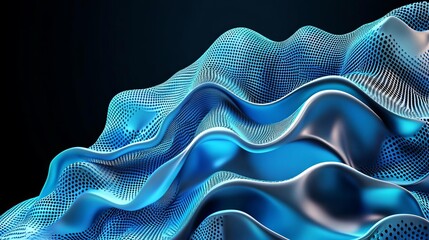 Modern digital abstract 3D background Copy space Based on Generative AI