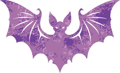 Wall Mural - Retro bat cartoon illustration,halloween bat vector