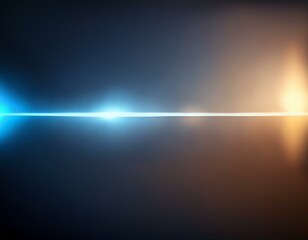 Poster - A dark blue and brown gradient background with a thin white line and a bright glow in the middle.