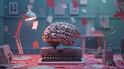 Brain-Computer Interface Conceptual Visualization