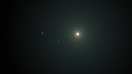 Wall Mural - Small Asteroid Meteor Orbiting Sun in Asteroid Belt as it Tumbles and Rotates Through Space in Solar System. 3D Animation ProRes 4K.