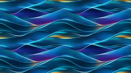 The image is a blue and purple wave with a lot of sparkles. The wave is very long and has a lot of detail, making it look very realistic. The colors and sparkles give the image a dreamy