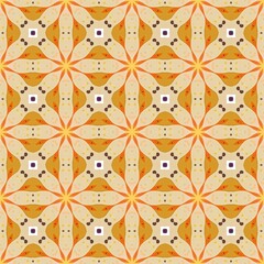 Seamless geometric pattern with warm colors.