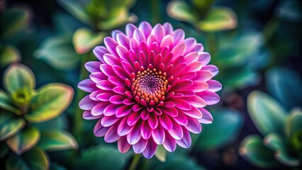 One flower mixed with pink and purple on modern background