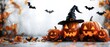 © Ilya - halloween background with pumpkin