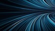 © altitudevisual - Abstract digital artwork depicting curved light trails on a dark background, resembling a high-speed data stream or futuristic tunnel effect with dynamic movement.