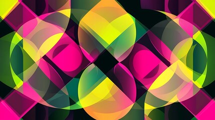 Abstract background with bright colors in a repeating pattern.