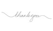 © alpha - Thank you letter Continuous line illustration design template