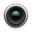 © wirul - Camera lens on a white isolated background, showcasing detail and focus.