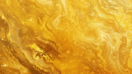 Canvas Print - Golden fluid abstract wallpaper with mesmerizing liquid motion – captivating gold flow pattern featuring vibrant yellow tones, perfect for luxurious backgrounds, artistic textures, and modern graphic 