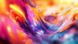 © Werckmeister - Colorful Vibrant and vivid liquid background, focus cover all aspect.