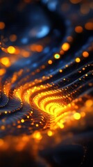Wall Mural - abstract bokeh lights with swirling patterns