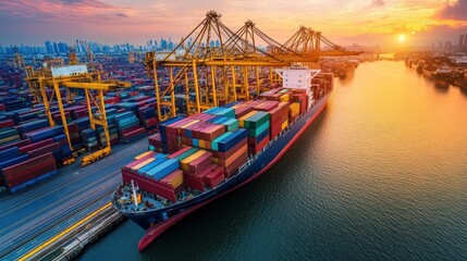 Wall Mural - future trends in global trade: examine emerging trends in global trade and their potential implicati