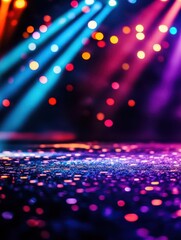 Wall Mural - abstract colorful bokeh lights background