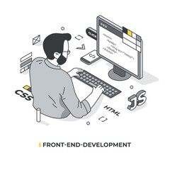 front-end developer builds the user interface and experience of websites or apps using html, css, an