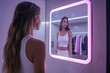 © Werckmeister - UI design of a Smart Mirror that recommends clothes based on a woman's reflection.
