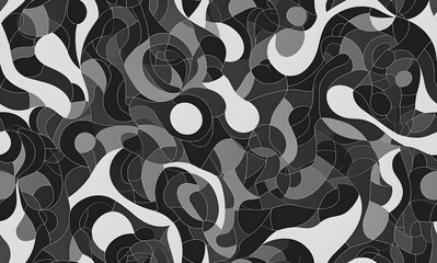 Poster - Abstract seamless geometric pattern.	