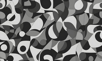 Poster - Abstract seamless geometric pattern.	