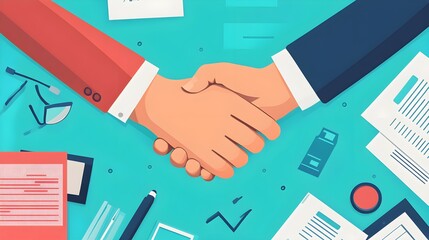 Business Handshake Agreement Partnership Success Collaboration