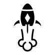© SAMDesigning - Live Rocket Launch icon vector image. Can be used for Live Streaming.