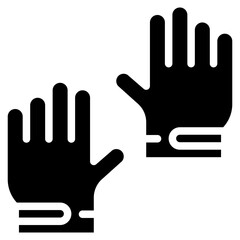 Canvas Print - Goalkeeper Glove icon vector image. Can be used for Sport Equipment.