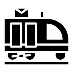 Canvas Print - Mail Train icon vector image. Can be used for Postal Service.