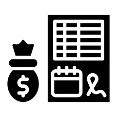 Poster - Loan Disbursement icon vector image. Can be used for Loan.