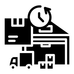 Canvas Print - Fulfillment Center icon vector image. Can be used for Order Fulfilment.