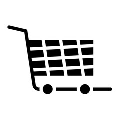 Canvas Print - Shipping Cart icon vector image. Can be used for Order Fulfilment.