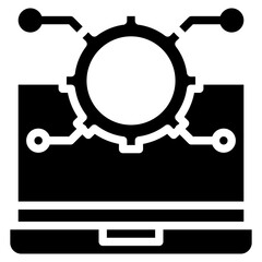 Poster - Automated System icon vector image. Can be used for Manufacturing and Distribution.