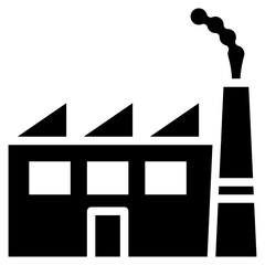 Wall Mural - Factory Building icon vector image. Can be used for Manufacturing and Distribution.