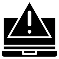 Poster - Hazard Warning icon vector image. Can be used for Manufacturing and Distribution.