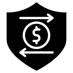 Canvas Print - Secure Wire Transfer icon vector image. Can be used for Safe Payment.