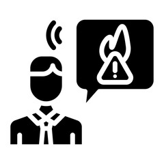 Canvas Print - Employee Misconduct icon vector image. Can be used for Business Risks.