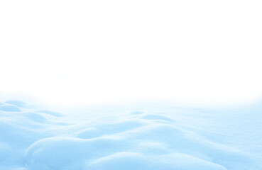 Wall Mural - a beautiful christmas snowdrift isolated