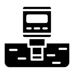 Canvas Print - Soil pH Sensor icon vector image. Can be used for Sensors.