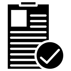 Poster - Job Approval icon vector image. Can be used for Hiring Process.