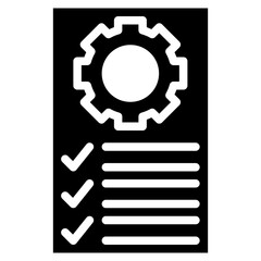 Sticker - Job Description icon vector image. Can be used for Hiring Process.