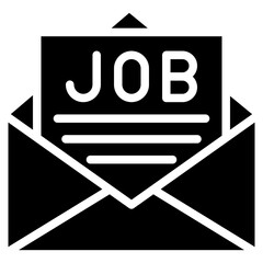 Sticker - Offer Letter icon vector image. Can be used for Hiring Process.