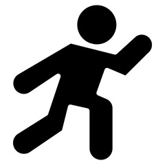 Poster - Running Symbol icon vector image. Can be used for Track and Field.